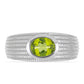 Silberring mit Peridot aus Changbai
