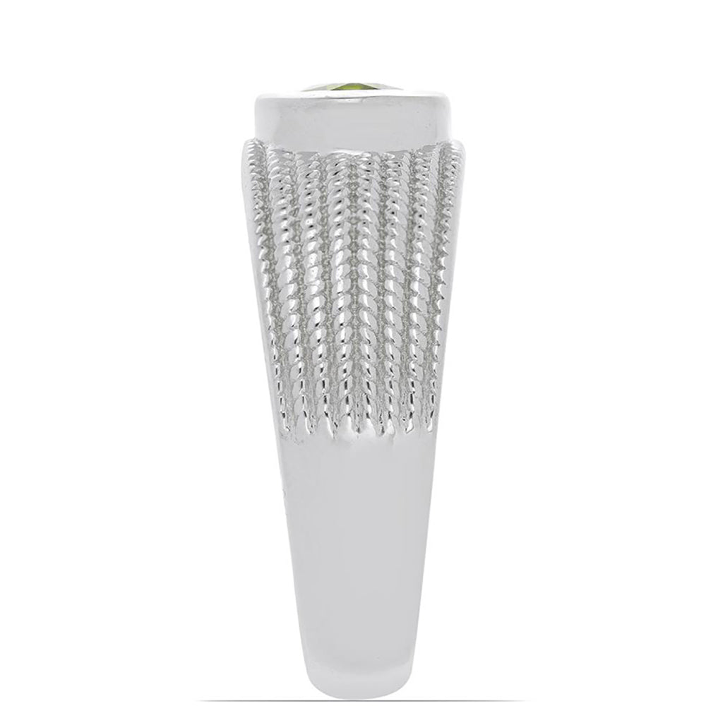 Silberring mit Peridot aus Changbai 3 