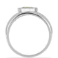Silberring mit Peridot aus Changbai
