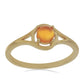 Goldplattierter Silberring mit Karneol