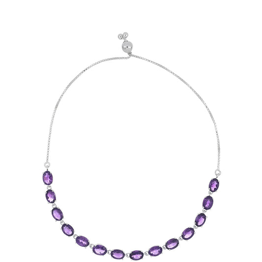 Silberarmband mit marokkanischem Amethyst