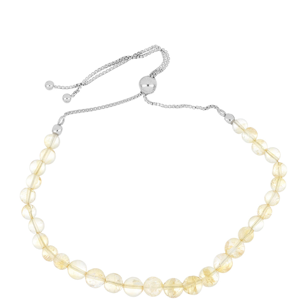 Silberarmband mit Zitrin aus dem Ural 1 