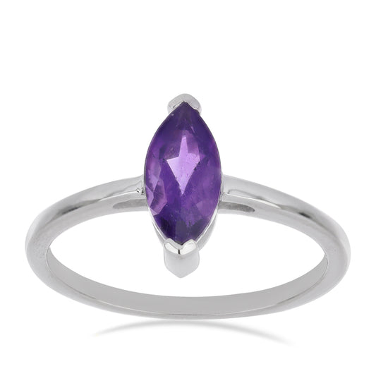 Silberring mit marokkanischem Amethyst