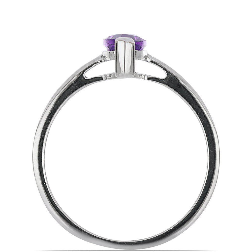 Silberring mit marokkanischem Amethyst 3 