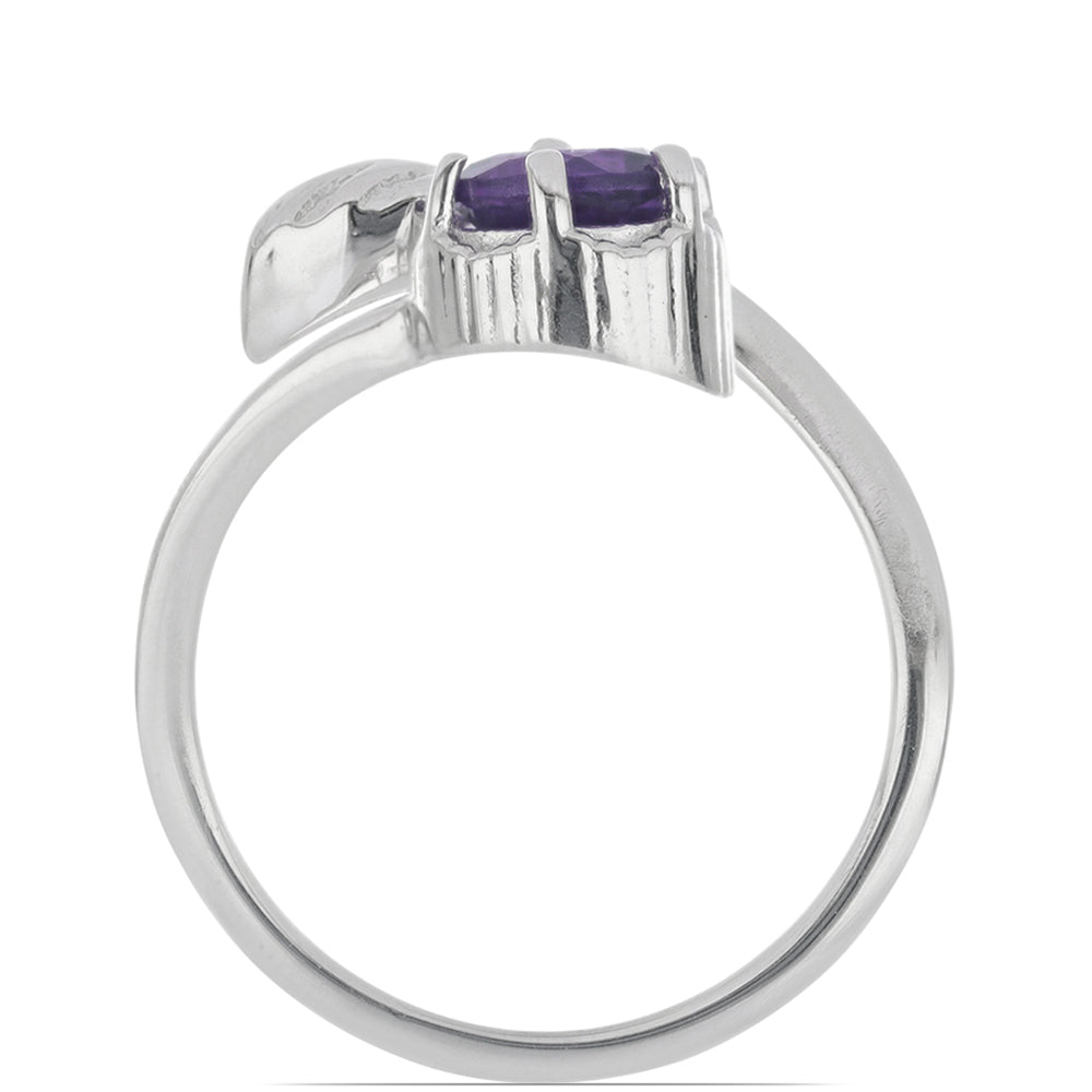 Silberring mit marokkanischem Amethyst 2 