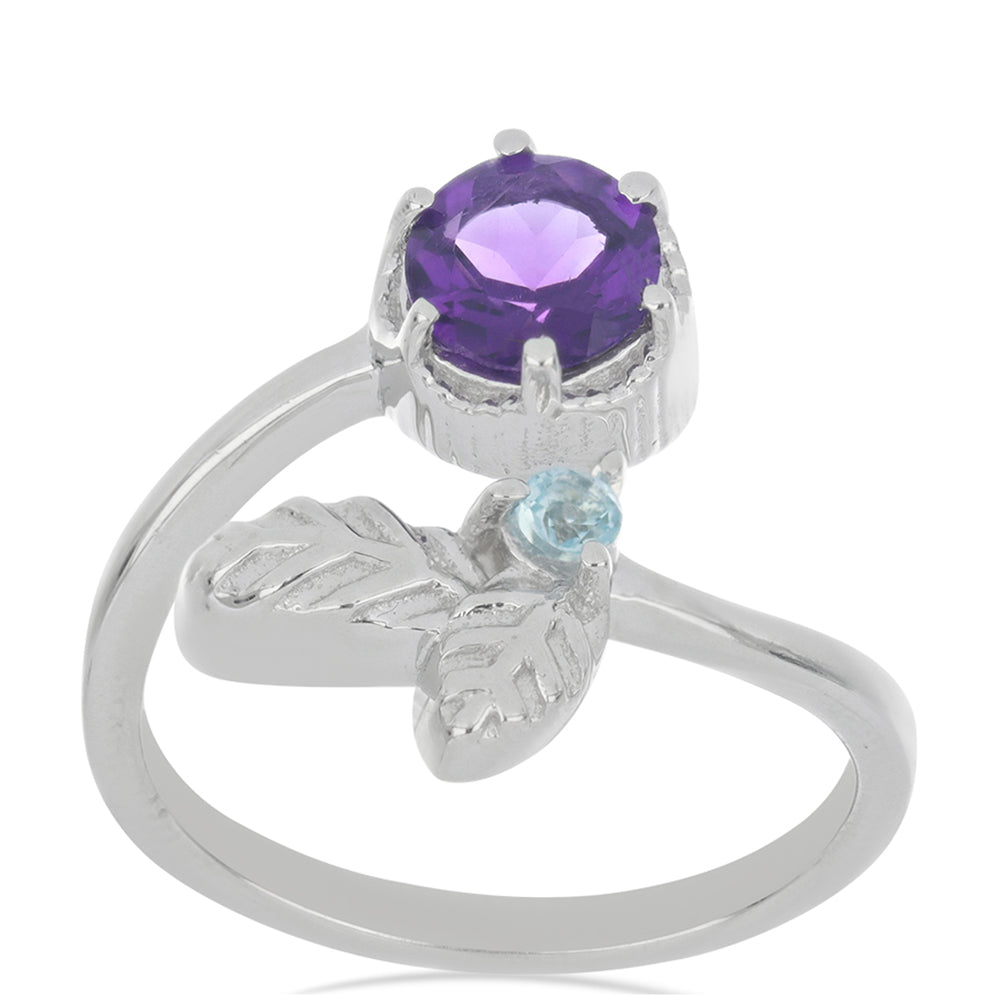 Silberring mit marokkanischem Amethyst
