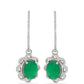 Silberohrringe mit brasilianischem Smaragd