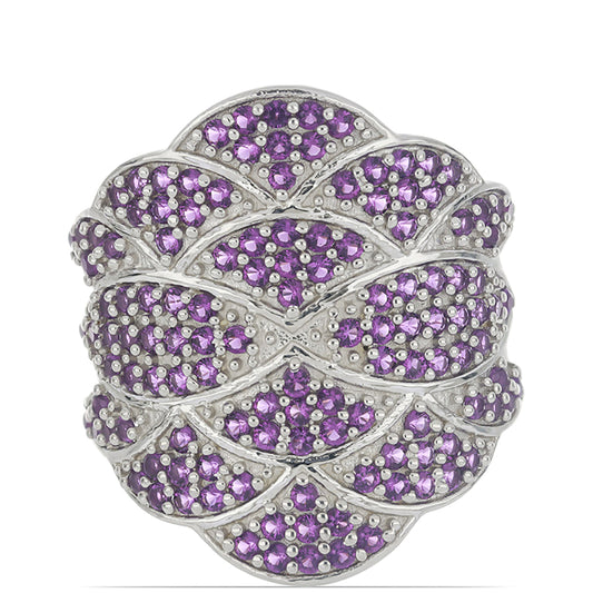 Silberring mit marokkanischem Amethyst