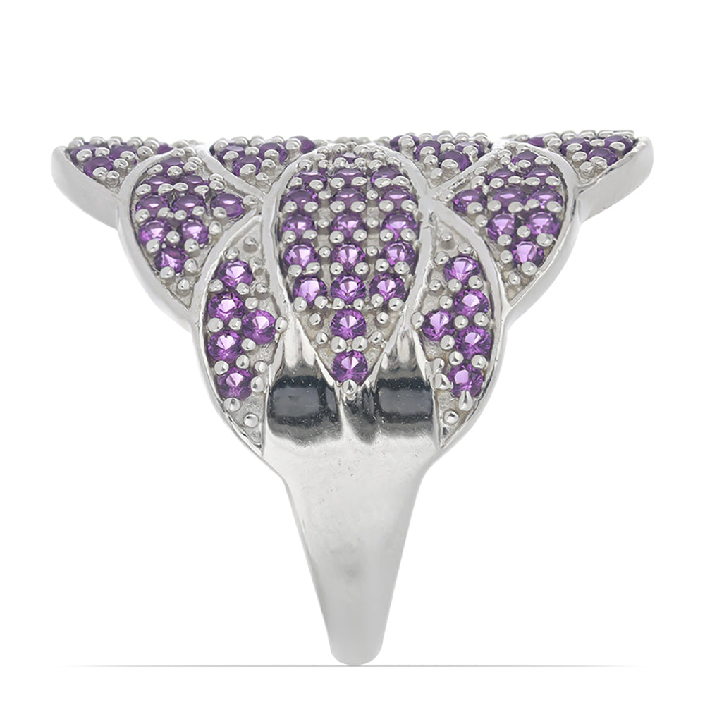 Silberring mit marokkanischem Amethyst