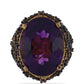Goldplattierter Silberring mit marokkanischem Amethyst