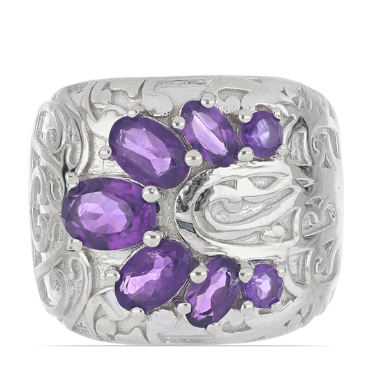Silberring mit marokkanischem Amethyst