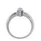 Silberring mit Rose De France Amethyst