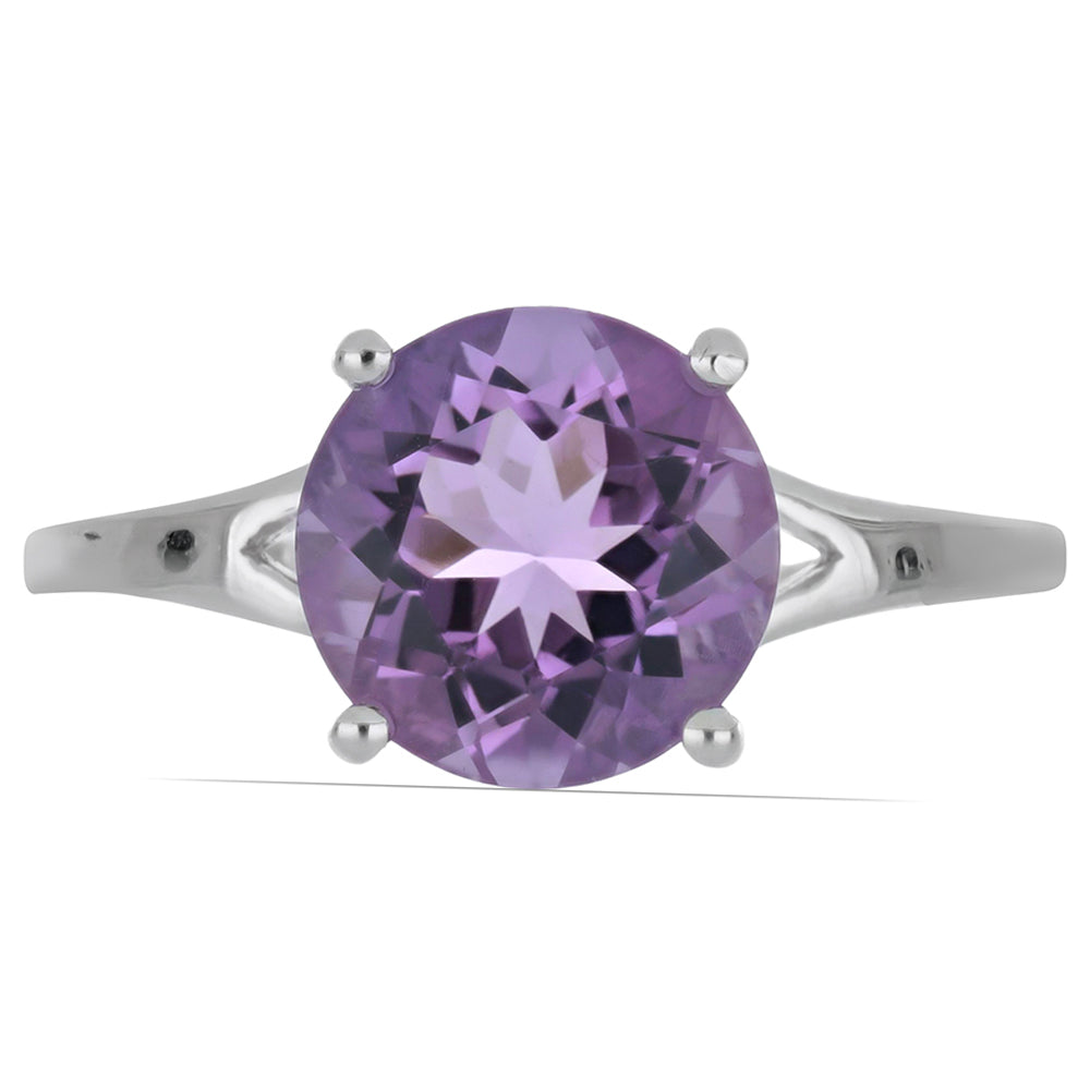Silberring mit Rose De France Amethyst