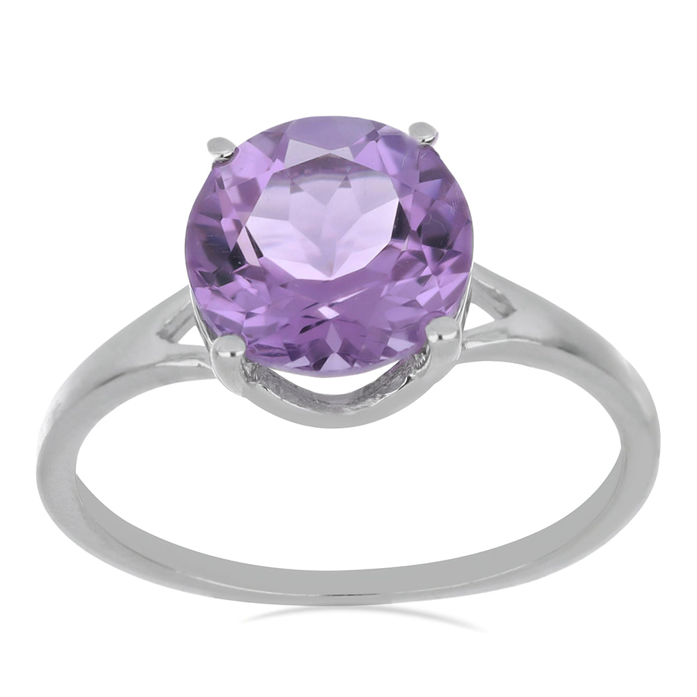 Silberring mit Rose De France Amethyst 3 