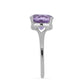 Silberring mit Rose De France Amethyst