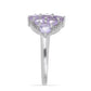 Silberring mit Rose De France Amethyst