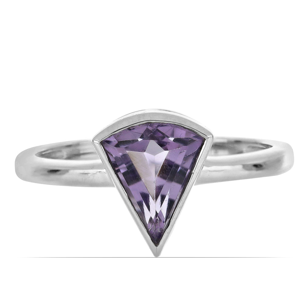 Silberring mit Rose De France Amethyst