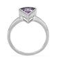 Silberring mit Rose De France Amethyst