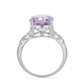Silberring mit Rose De France Amethyst
