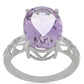 Silberring mit Rose De France Amethyst