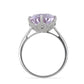 Silberring mit Rose De France Amethyst