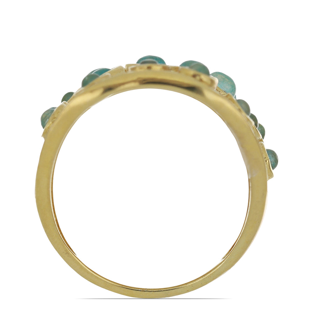 Goldplattierter Silberring 2 