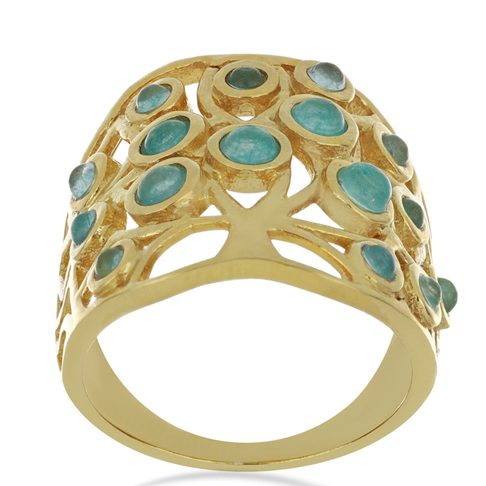 Goldplattierter Silberring