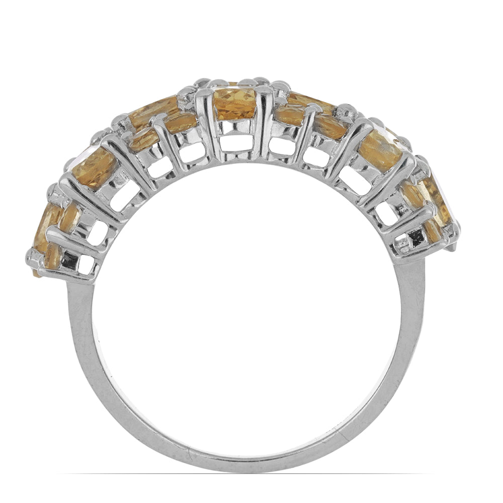 Silberring mit Zitrin aus dem Ural 2 