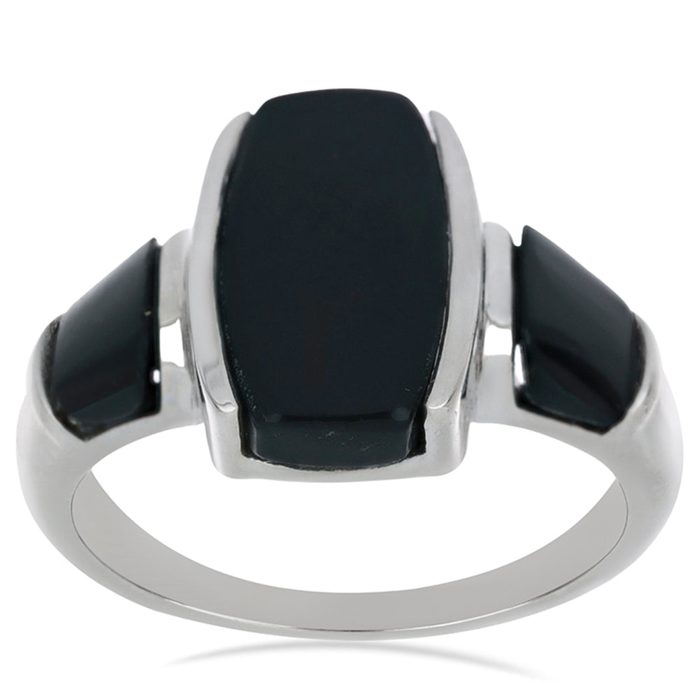 Silberring mit schwarzem Onyx aus Suwar 3 