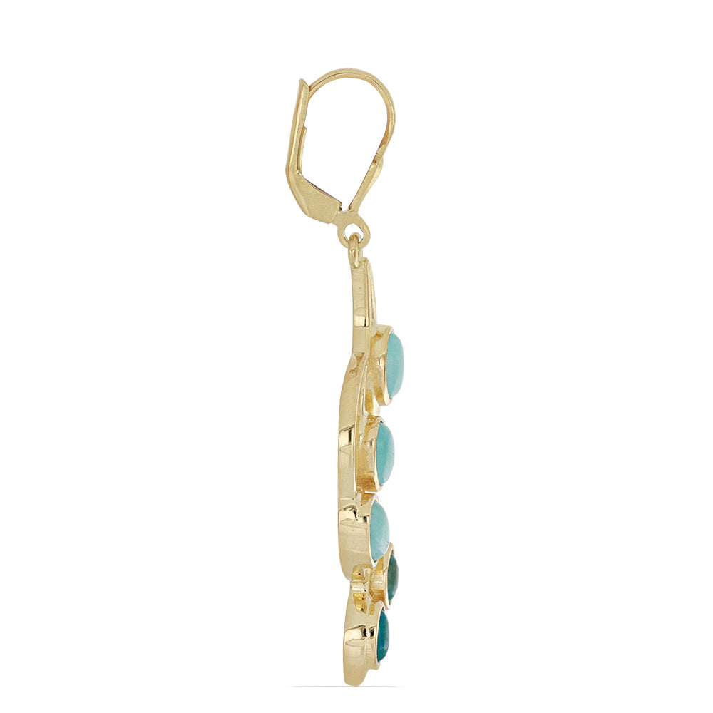 Goldplattierte Silberohrringe 2 