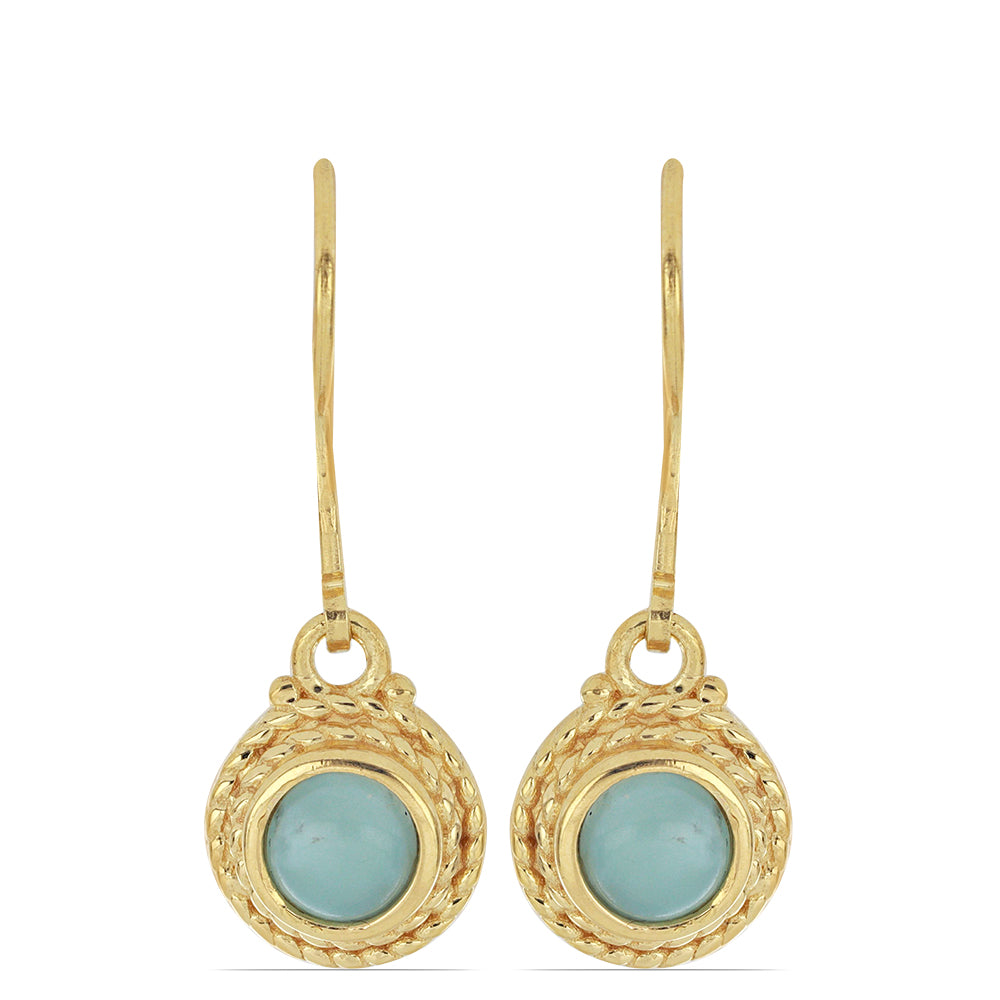 Goldplattierte Silberohrringe