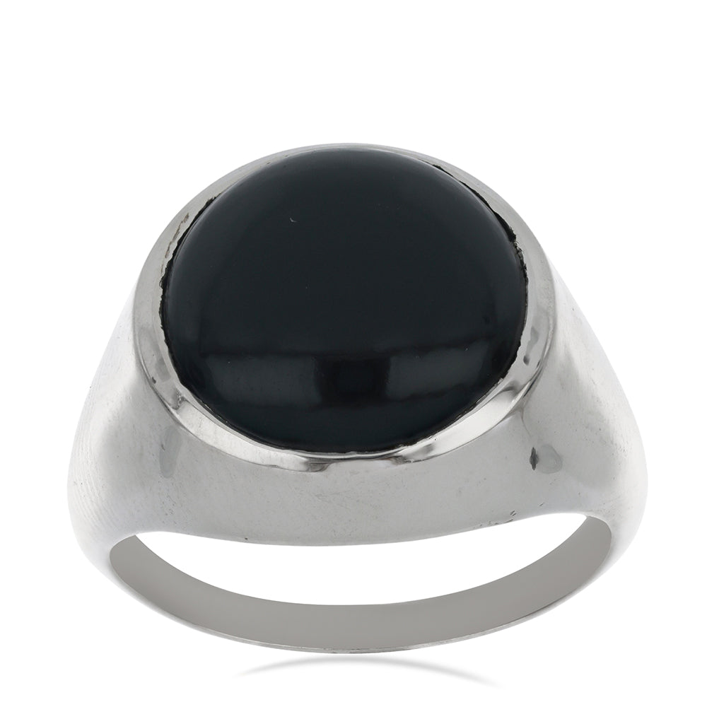 Silberring mit schwarzem Onyx aus Suwar 3 