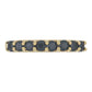 Goldplattierter Silberring mit schwarzem Onyx aus Suwar