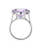 Silberring mit Rose De France Amethyst