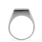 Silberring mit schwarzem Onyx aus Suwar