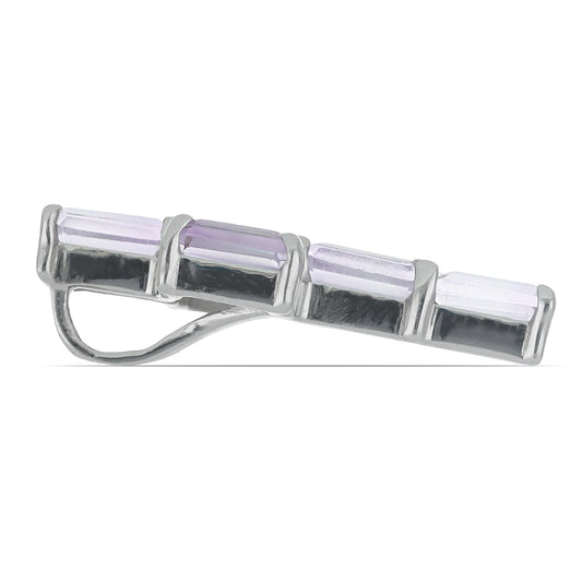 Silberanhänger mit Rose De France Amethyst