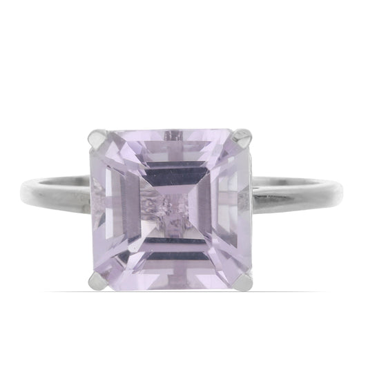 Silberring mit Rose De France Amethyst