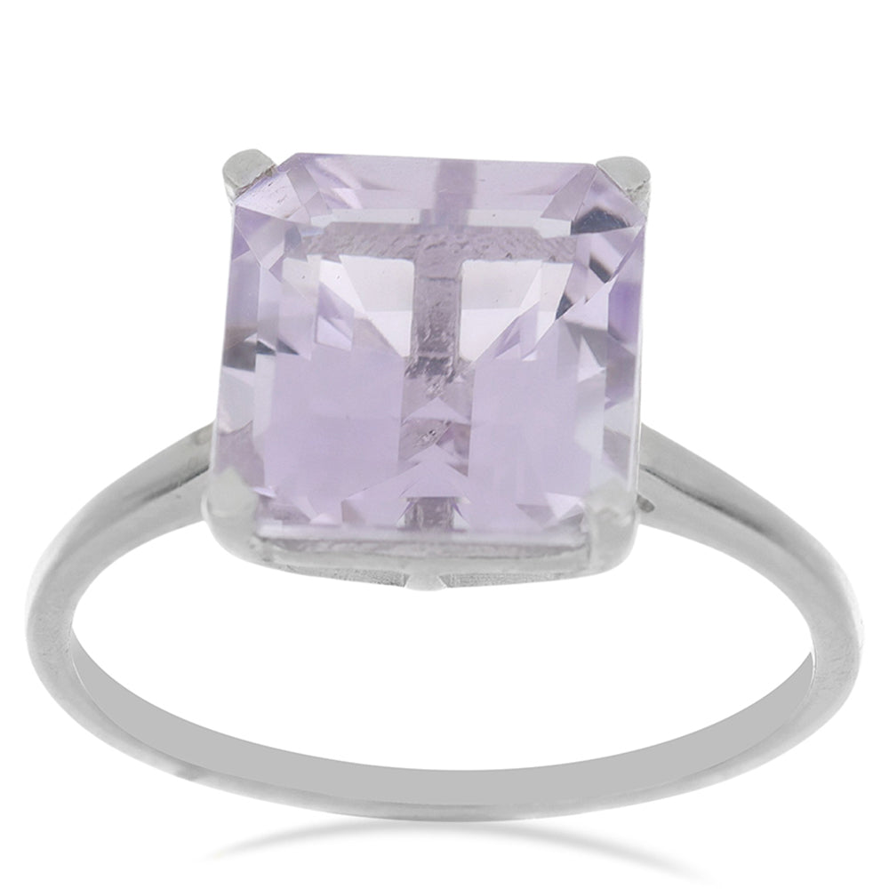 Silberring mit Rose De France Amethyst