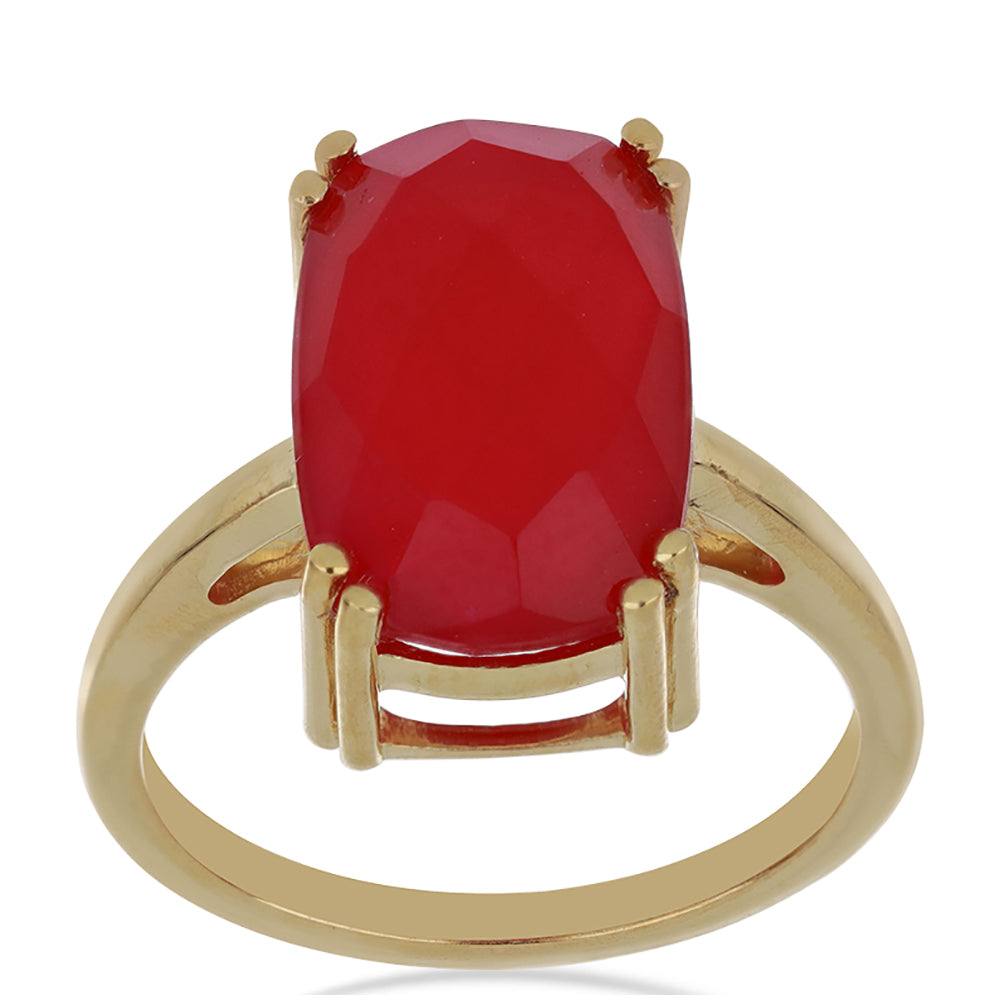 Goldplattierter Silberring 3 