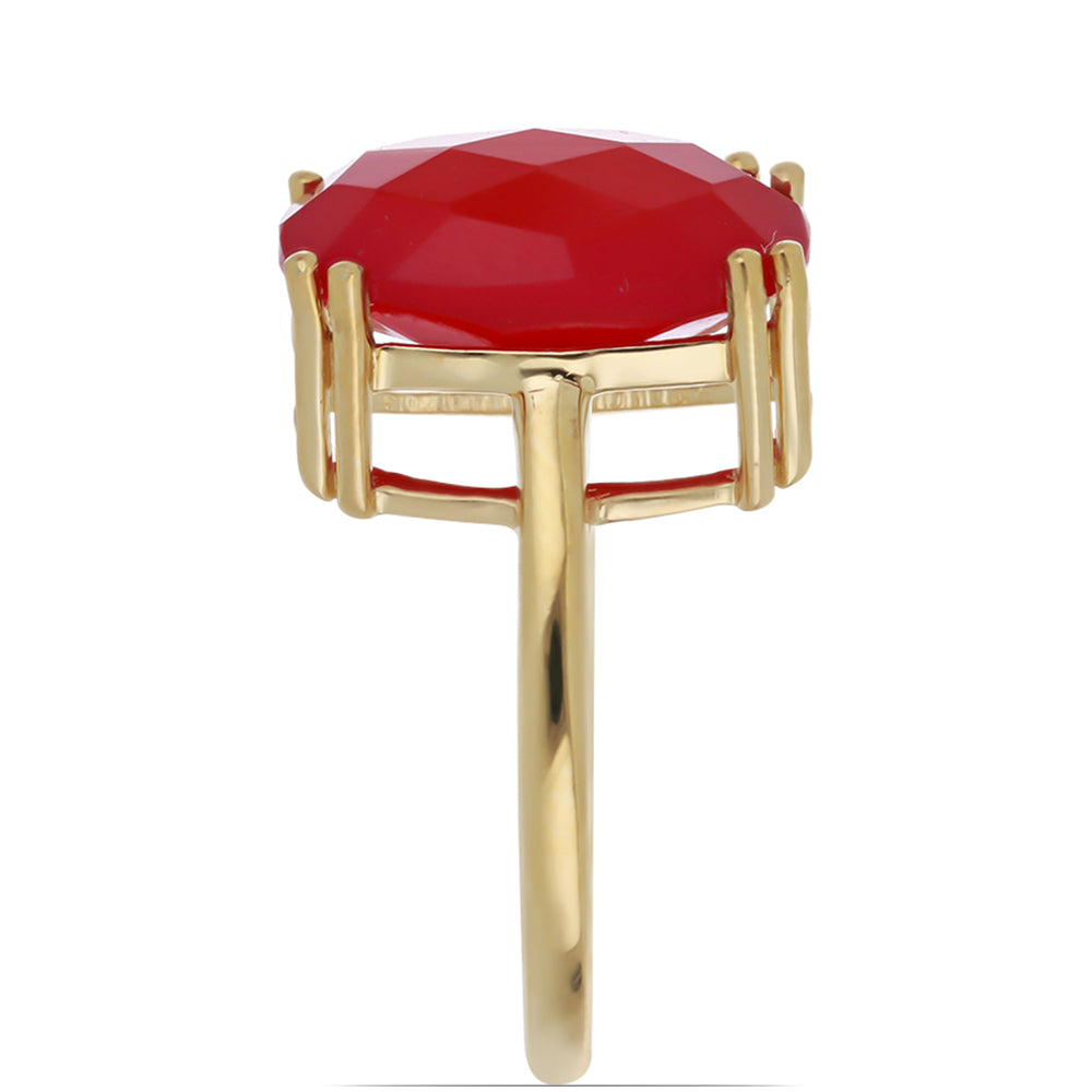 Goldplattierter Silberring 4 