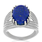 Silberring mit Lapislazuli aus Badakhshan