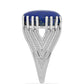 Silberring mit Lapislazuli aus Badakhshan