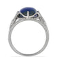 Silberring mit Lapislazuli aus Badakhshan
