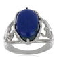 Silberring mit Lapislazuli aus Badakhshan