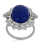 Silberring mit Lapislazuli aus Badakhshan