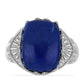 Silberring mit Lapislazuli aus Badakhshan