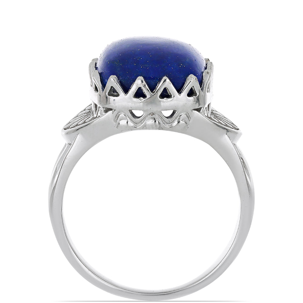 Silberring mit Lapislazuli aus Badakhshan 2 