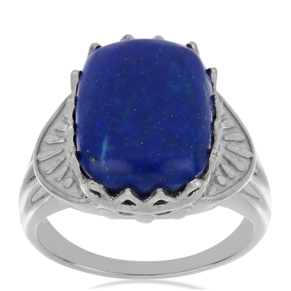 Silberring mit Lapislazuli aus Badakhshan 3 