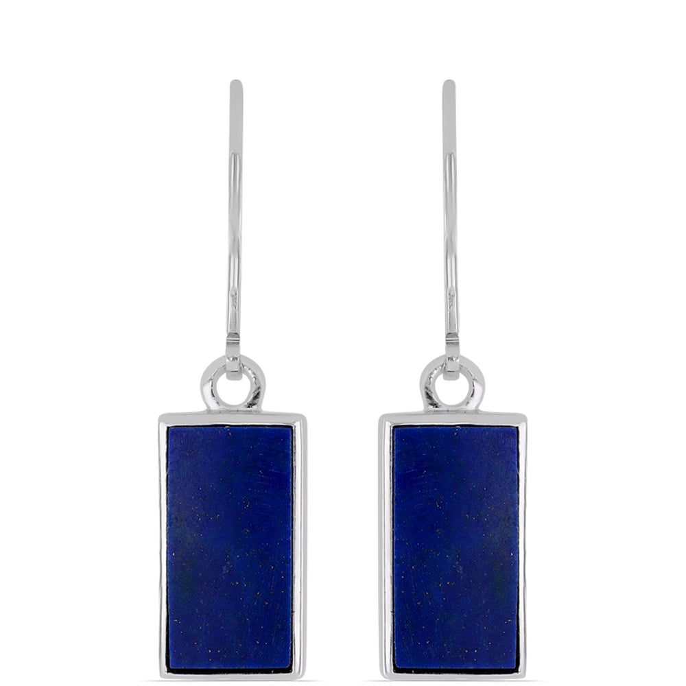 Silberohrringe mit Lapislazuli aus Badakhshan 1 