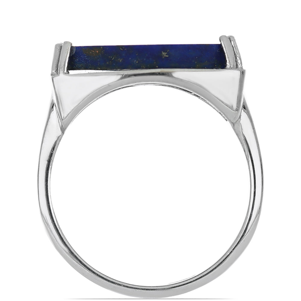 Silberring mit Lapislazuli aus Badakhshan